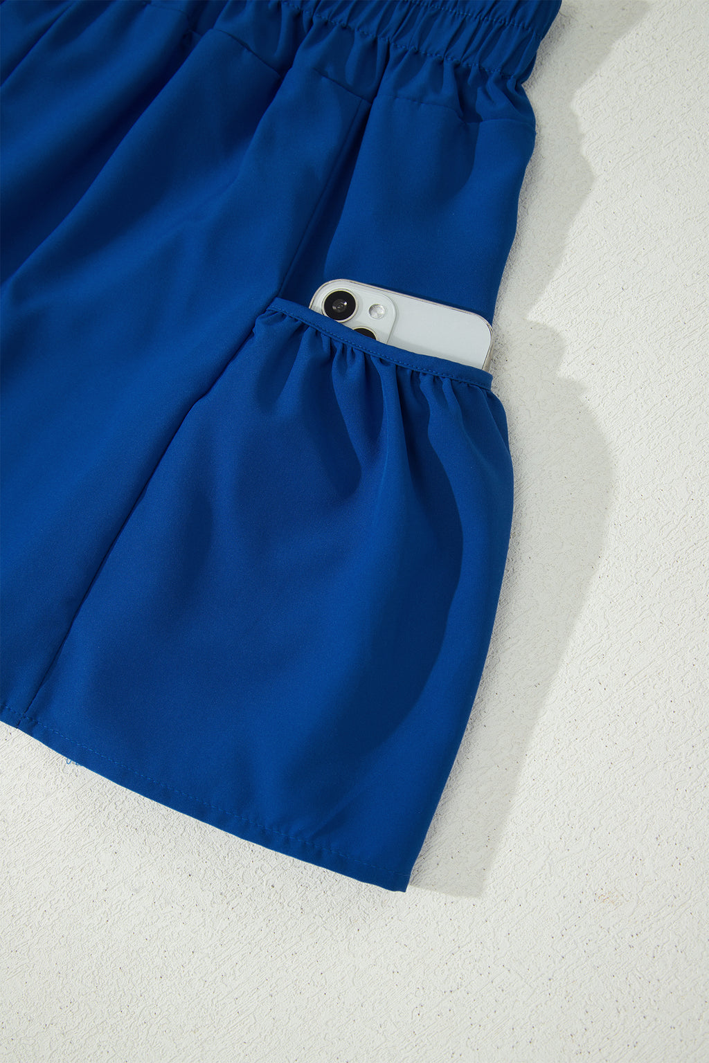 Mist Ribbed Slim Tank Pocketed Wide Leg Shorts Set