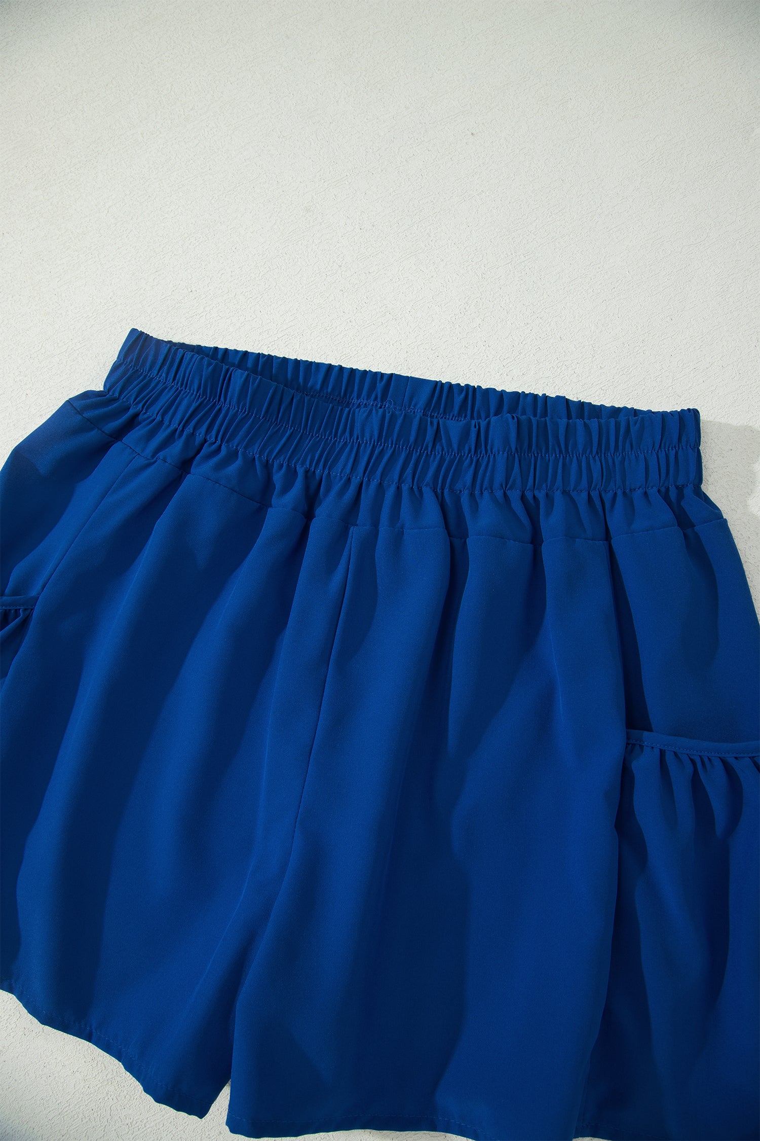 Mist Ribbed Slim Tank Pocketed Wide Leg Shorts Set